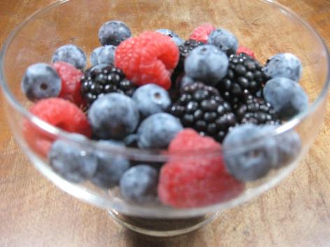 Fresh berry dessert