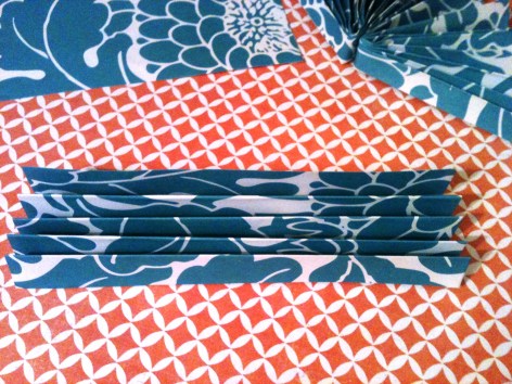 Fold square accordian style