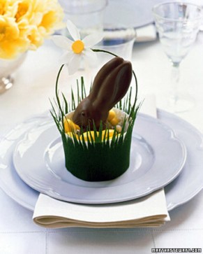 Martha Stewart Easter place setting