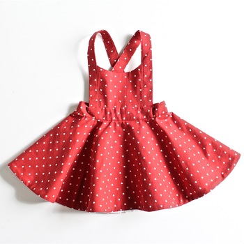 Vintage inspired Girls Overall Dress
